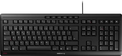 CHERRY Stream USB Tastatur Schweiz, QWERTZ, Windows® Schwarz von Cherry