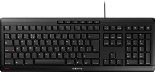 CHERRY Stream USB Tastatur UK-Englisch, QWERTY, Windows® Schwarz von Cherry
