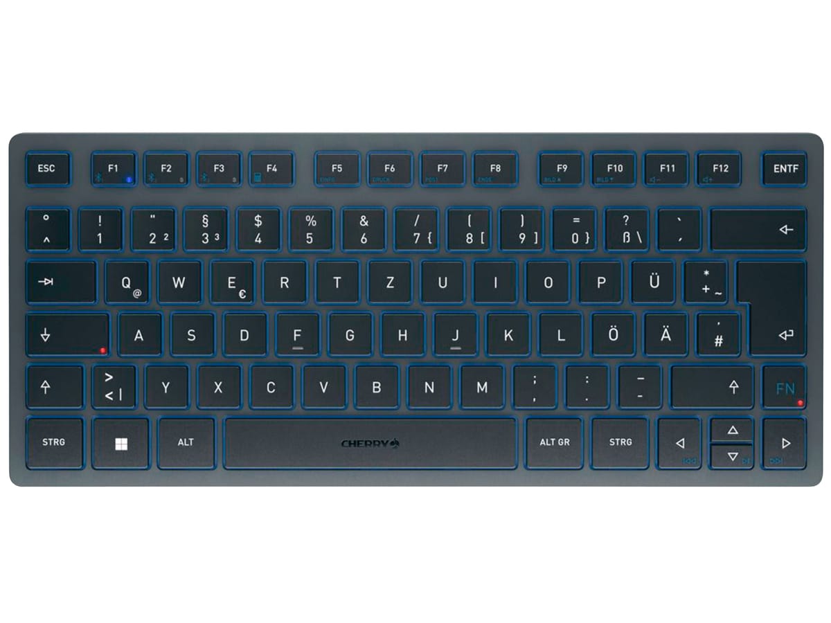 CHERRY Tastatur KW 7100 Mini BT slate blue von Cherry