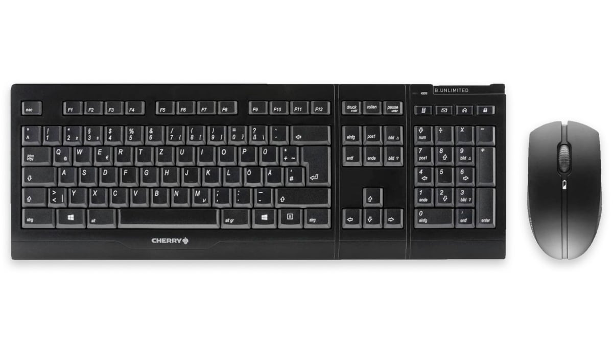 CHERRY Tastatur- und Mausset B.UNLIMITED 3.0, schwarz von Cherry