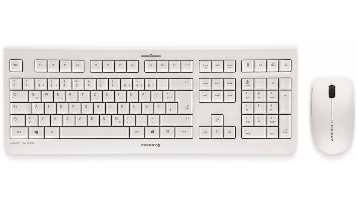 CHERRY Tastatur- und Mausset DW 3000, grau von Cherry