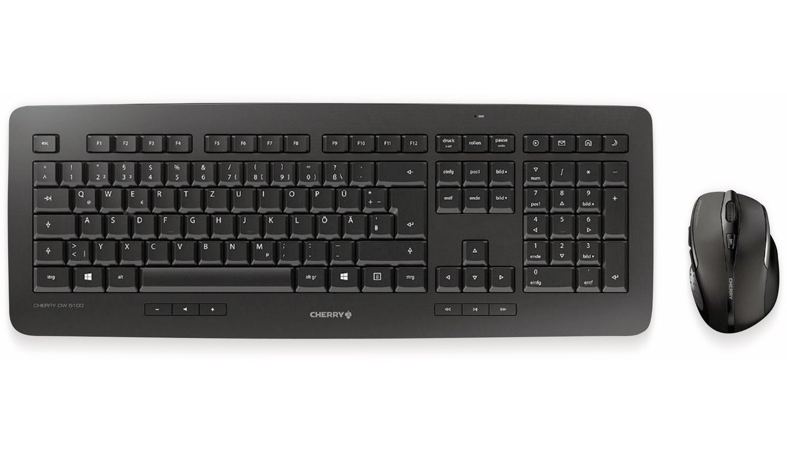 CHERRY Tastatur- und Mausset DW 5100, schwarz von Cherry