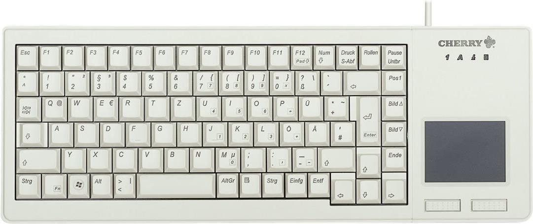 CHERRY XS Touchpad Keyboard USB grey corded (DE) (G84-5500LUMDE-0) von Cherry