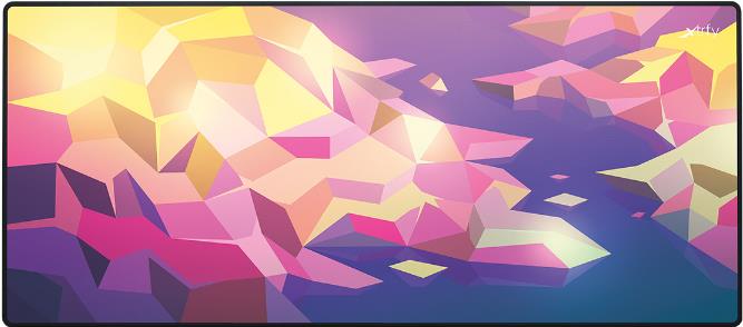 CHERRY XTRFY GP5-XL-LITUS-PINK - Pink - Abbildung - Tuch - Stoff - Gummi - Anti-Rutsch-Basis - Gaming-Mauspad (GP5-XL-LITUS-PINK) von Cherry