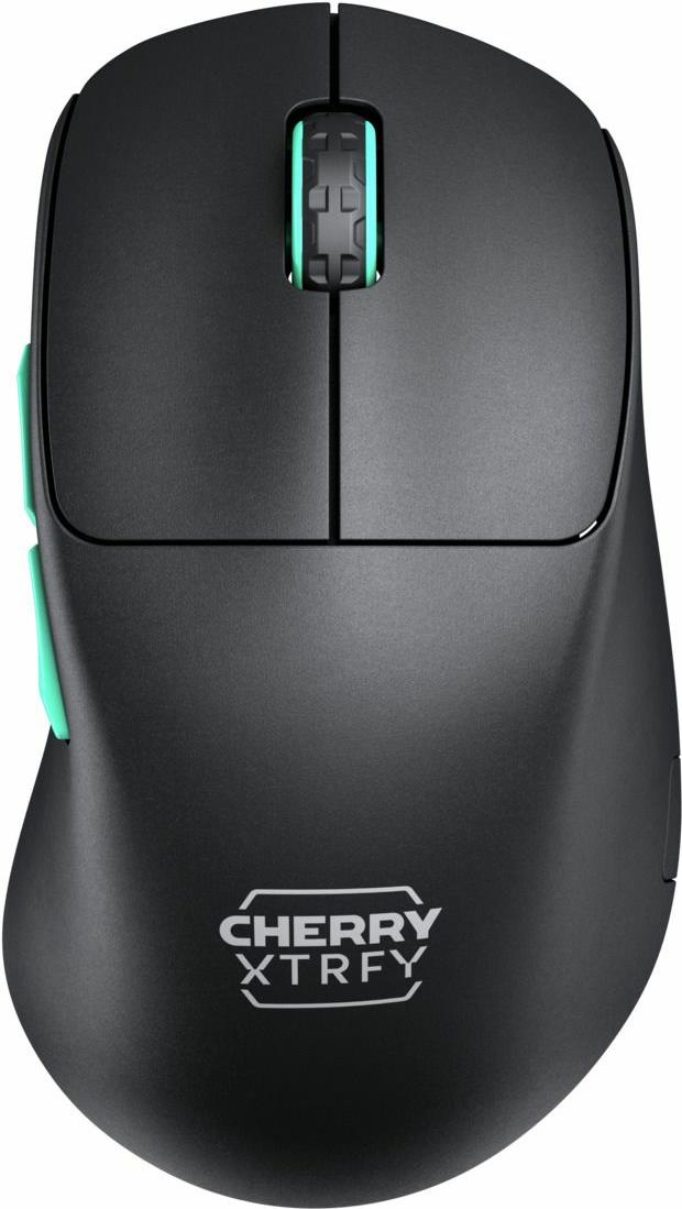 CHERRY Xtrfy M64 - Maus - ergonomisch - 5 Tasten - kabellos - 2.4 GHz - kabelloser Empfänger (USB) - Schwarz (CX-M64W-BLACK) von Cherry