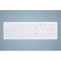 Cherry AK-C8100F-FU1-W/GE Kabellose Tastatur Weiß (Wischdesinfektion) von Cherry