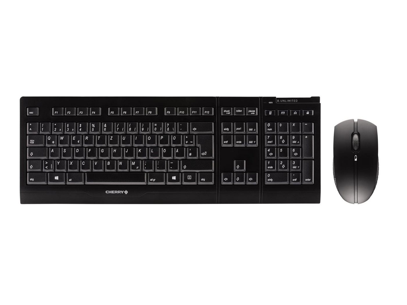 Cherry CHERRY B.UNLIMITED 3.0 BLACK Tastatur- und Maus-Set von Cherry