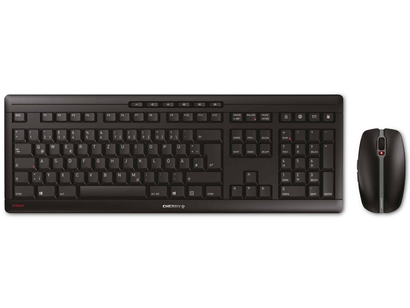 Cherry CHERRY Maus- und Tastaturset Recharge, schwarz Tastatur von Cherry