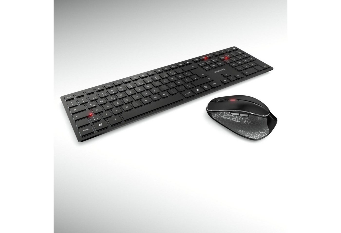 Cherry Cherry DW 9500 Slim schwarz/grau, USB/Bluetooth, D Gaming-Tastatur von Cherry