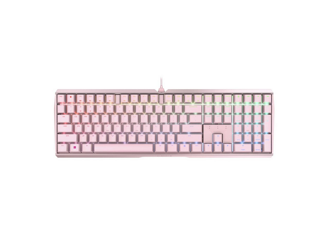 Cherry Cherry MX Board 3.0S Gaming RGB Tastatur, MX-Black, pink Gaming-Tastatur von Cherry