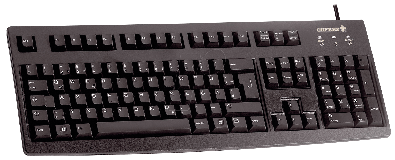 Cherry Classic Line G83-6105 - Tastatur - USB - Schwarz - Deutsch (G83-6105LUNDE-2) von Cherry