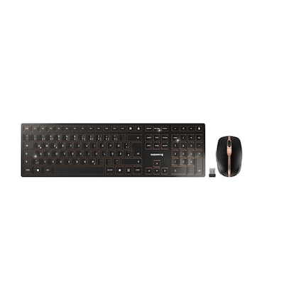 Cherry DW 9000 SLIM Kabellose Maus-Tastaturkombination Pan-Nordic Layout schwarz von Cherry