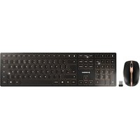 Cherry DW 9100 SLIM Kabellose Maus-Tastaturkombination schwarz US-Layout Eur-Sym von Cherry