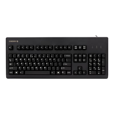 Cherry G80-3000 Kabelgebundene Tastatur US Layout mit Euro Symbol USB schwarz Cherry G80-3000 Kabelgebundene Tastatur US Layout mit Euro Symbol USB schwarz von Cherry
