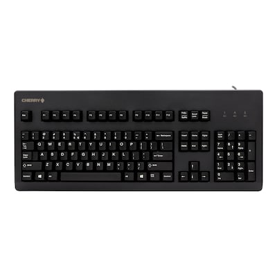 Cherry G80-3000 Kabelgebundene Tastatur US Layout mit Euro Symbol USB schwarz von Cherry