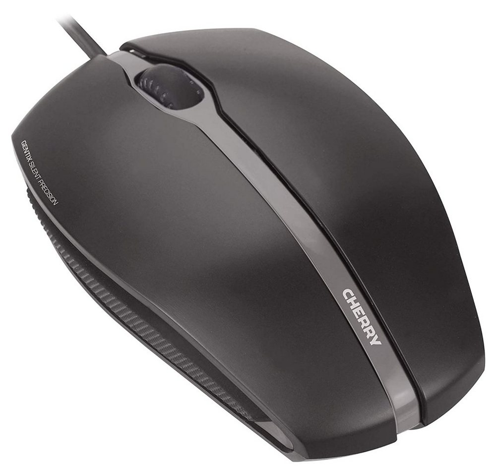 Cherry Gentix Silent - Wired Maus - schwarz Maus von Cherry