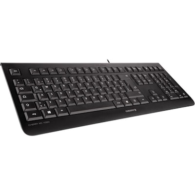 Cherry KC 1000 Keyboard USB schwarz EU(USA+ €-Symbol) von Cherry