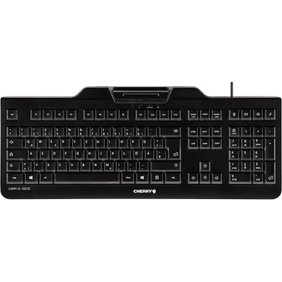 Cherry KC 1000 SC Keyboard mit Smart Card Reader USB PN Layout schwarz von Cherry