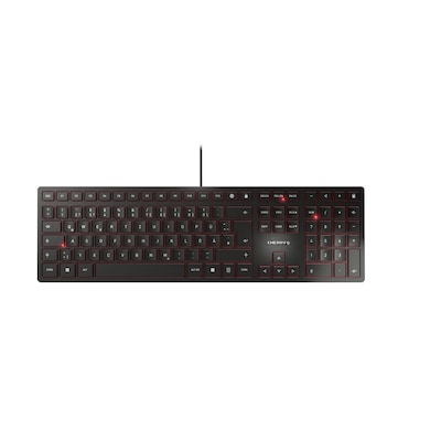 Cherry KC 6000 Slim Keyboard USB schwarz JK-1600DE-2 von Cherry