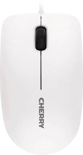 Cherry MC 1000 Maus USB Optisch Weiß, Grau 3 Tasten 1200 dpi von Cherry
