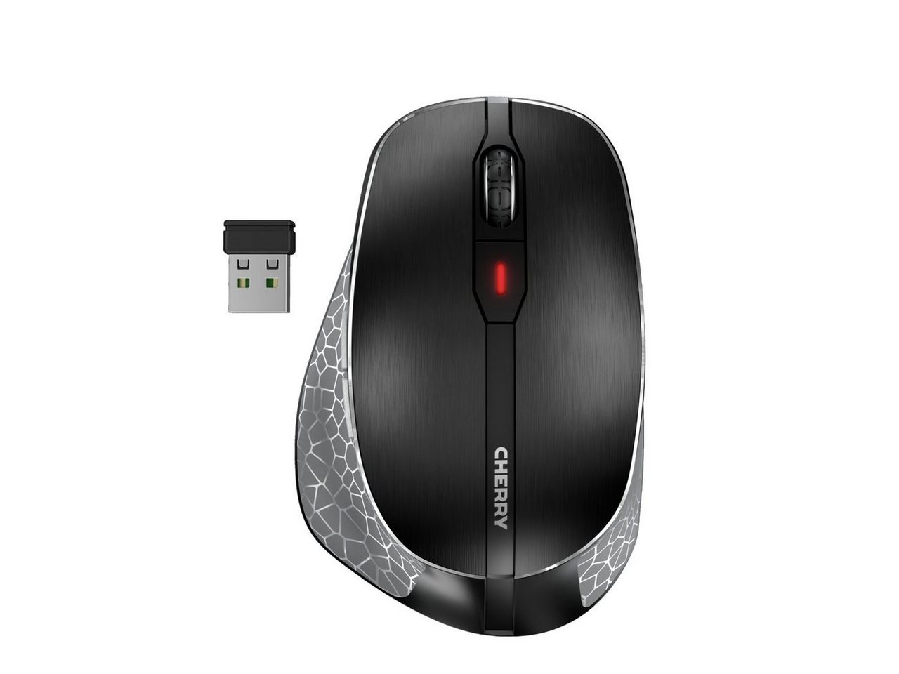 Cherry MW 8C ERGO ergonomische Maus (Bluetooth, Inklusive Transportbeutel) von Cherry