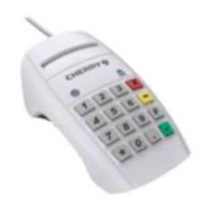 Cherry ST-2100 Contact Smart Card Terminal weiß USB Chipkartenleser von Cherry