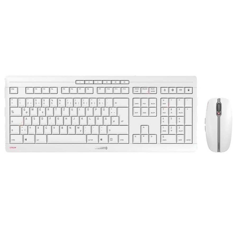 Cherry STREAM Desktop, Deutsches Layout, QWERTZ Tastatur- und Maus-Set von Cherry