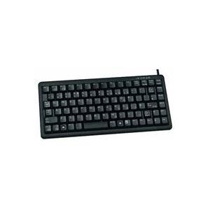 Cherry Slim Line G84-4100 - Tastatur - PS/2, USB - 86 Tasten - Schwarz - Deutschland (G84-4100LCMDE-2) von Cherry