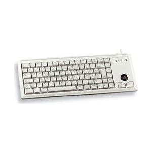 Cherry Slim Line G84-4420 - Tastatur - USB - 83 Tasten - Trackball - Hellgrau - Englisch - US (G84-4420LUBEU-0) von Cherry