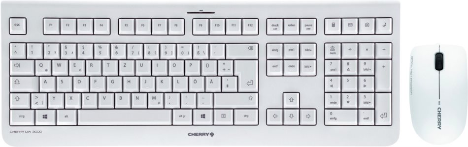 Cherry Tas DW 3000 Wireless Desktop weiß (JD-0700DE-0) von Cherry