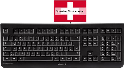 Cherry Tastatur KC 1000 Schwarz Schweiz, QWERTZ, Windows® von Cherry