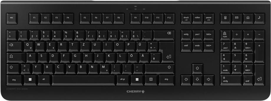 Cherry Tastatur KW 3000*Schwarz* - Tastatur - QWERTZ - Deutschland  (JK-3000DE-2) von Cherry