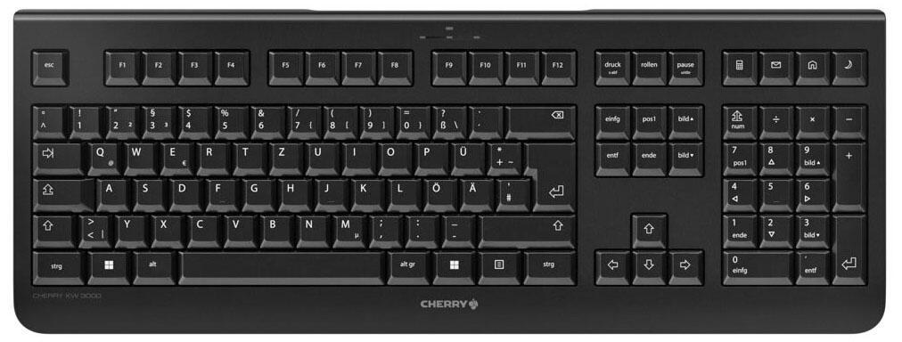 Cherry Tastatur kabellos JK-3000DE-2 schwarz von Cherry