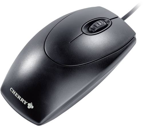 Cherry Wheelmouse Maus USB Optisch Schwarz 3 Tasten 1000 dpi von Cherry