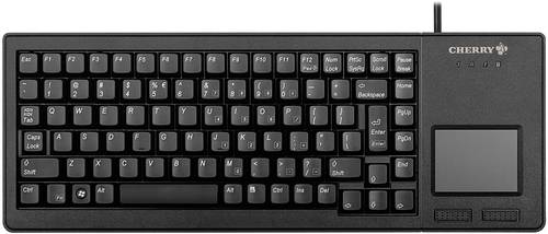 Cherry XS Touchpad Keyboard USB Tastatur Deutsch, QWERTZ Schwarz Integriertes Touchpad von Cherry