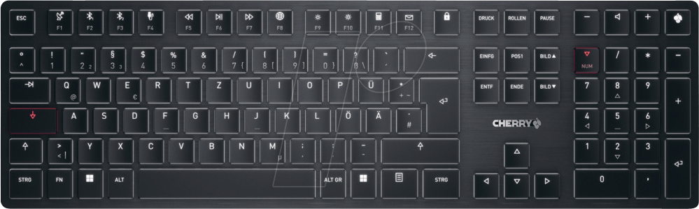 G8U-27000LTBDE-2 - Tastatur, Bluetooth/Funk/USB, mechanisch, ultra-flach von Cherry