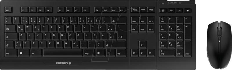 JD-0410DE-2 - Tastatur-/Maus-Kombination, Funk, schwarz von Cherry