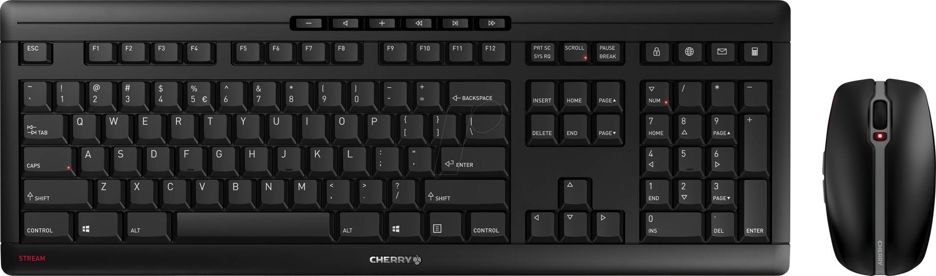 JD-8500EU-2 - Tastatur-/Maus-Kombination, Funk, Layout: US von Cherry