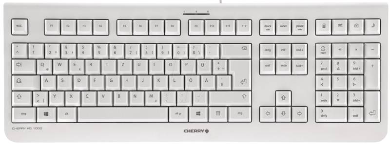 JK-0800DE-0 - Tastatur, USB, hellgrau von Cherry
