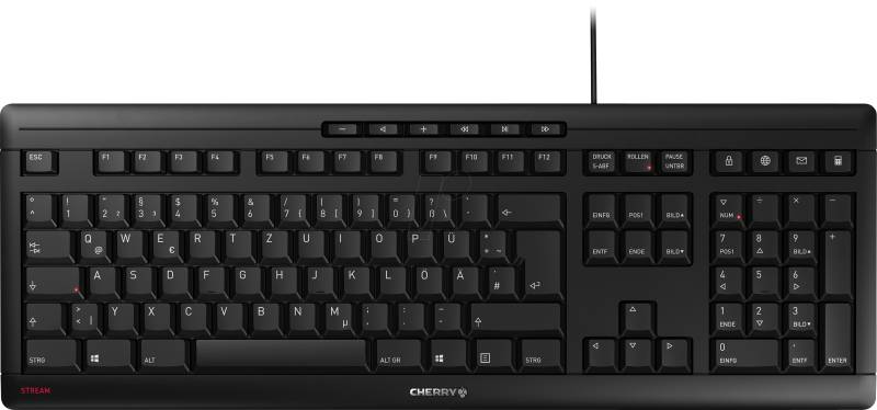 JK-8500DE-2 - Tastatur, USB, schwarz, DE von Cherry