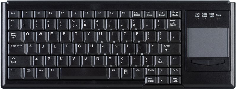Tast Active Key AK-4400 Ultraflache Touchpad Tastatur USB schwarz (DE) (AK-4400-GU-B/GE) von Cherry