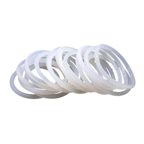 XLJP 50 Stück VMQ O-Ring-Dichtung CS 3 mm Außendurchmesser 10~150 mm Silikon O-Ringe in Lebensmittelqualität Silikonring Hochtemperaturdichtung weiß (Color : 50pcs, Size : OD 100mm ID 94mm) von Cherrynight
