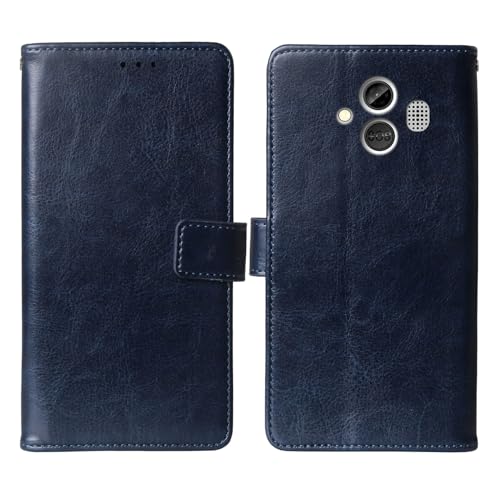 Cheshaoping Book Stand Brieftasche Leder Tasche Schütz Hülle Handy Case Für Artfone A400 4G 2.4" Schale Business Abdeckung Wallet Cover (Dark Blau) von Cheshaoping
