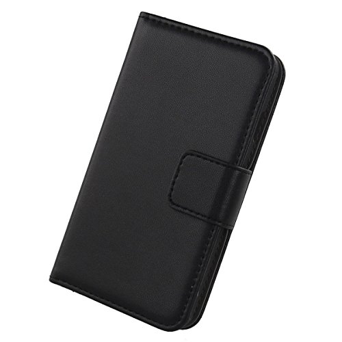 Cheshaoping Echt Leder Tasche Für Hammer Iron Va/Hammer Steel Lite 6.56" Hülle Handy Flip Lederhülle Handyhülle Kartenfächer Schutz Premium Case Cover Etui (Schwarz) von Cheshaoping