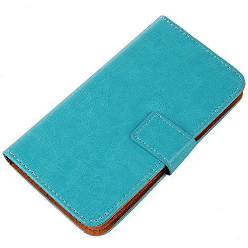 Cheshaoping PU Leder Tasche Hülle Für Olympia NEO Mini 5" Handy Flip Lederhülle Handyhülle Schutz Case Cover Etui (Blau) von Cheshaoping