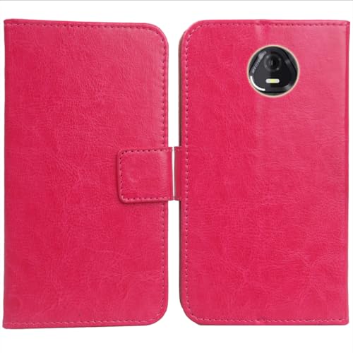 Cheshaoping PU Leder Tasche Hülle Für Schok Volt SV67Q 4G LTE 6.74" Handy Flip Lederhülle Handyhülle Schutz Case Cover Etui (Rosa) von Cheshaoping