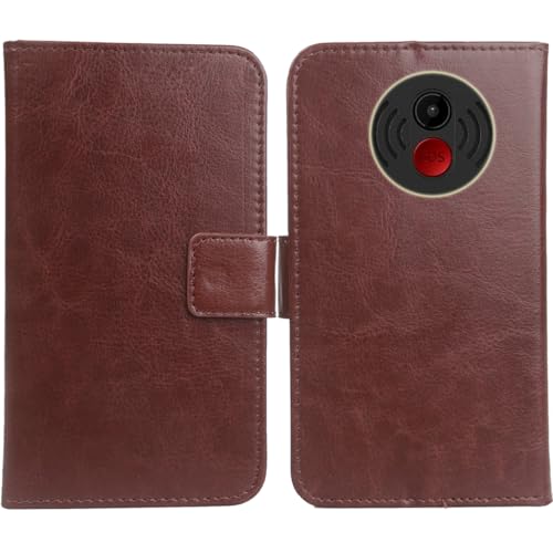 Cheshaoping PU Leder Tasche Hülle Für SweetLink S3 Plus 4G 2.4" Handy Flip Lederhülle Handyhülle Schutz Case Cover Etui (Braun) von Cheshaoping