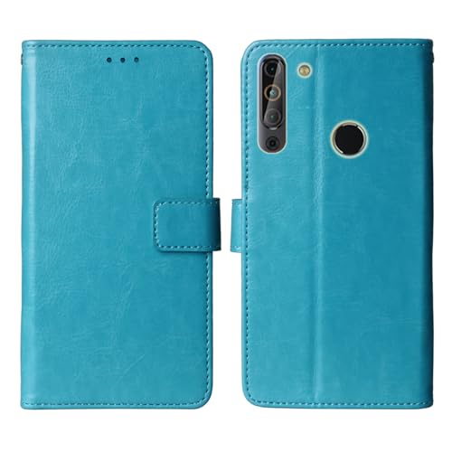 Cheshaoping Premium Flip Leder Tasche Schütz Hülle Handy Case Für Casper Via X20 6.53" Schale Business Abdeckung Wallet Cover Etui Holder (Blau) von Cheshaoping