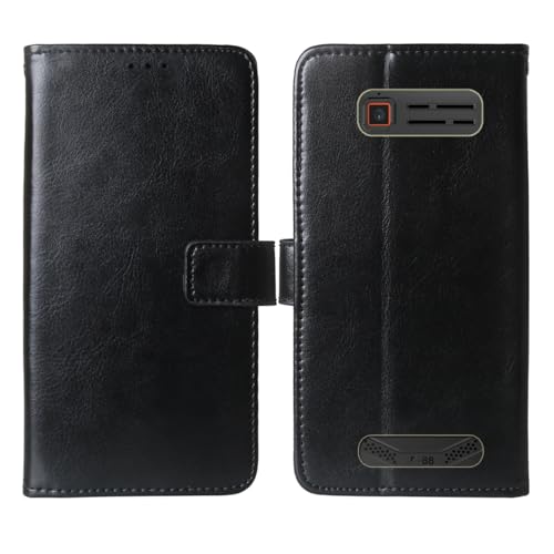 Cheshaoping Premium Flip Leder Tasche Schütz Hülle Handy Case Für Gigaset GLX8 2.4" Schale Business Abdeckung Wallet Cover Etui Holder (Schwarz) von Cheshaoping