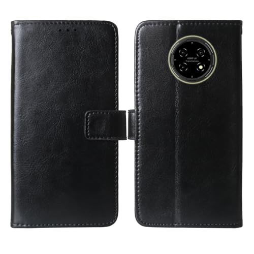 Cheshaoping Premium Flip Leder Tasche Schütz Hülle Handy Case Für Hot Pepper KR10 6.78" Schale Business Abdeckung Wallet Cover Etui Holder (Schwarz) von Cheshaoping